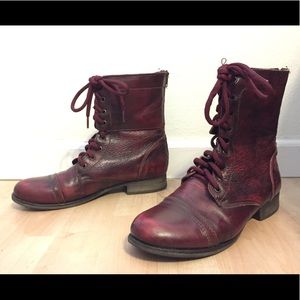 Steve Madden Troopa Boots - WINE